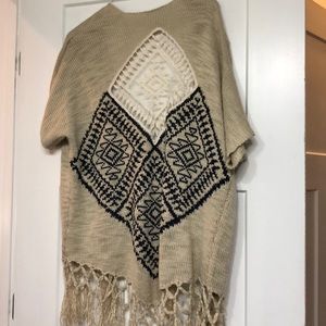 Laser cut back shrug